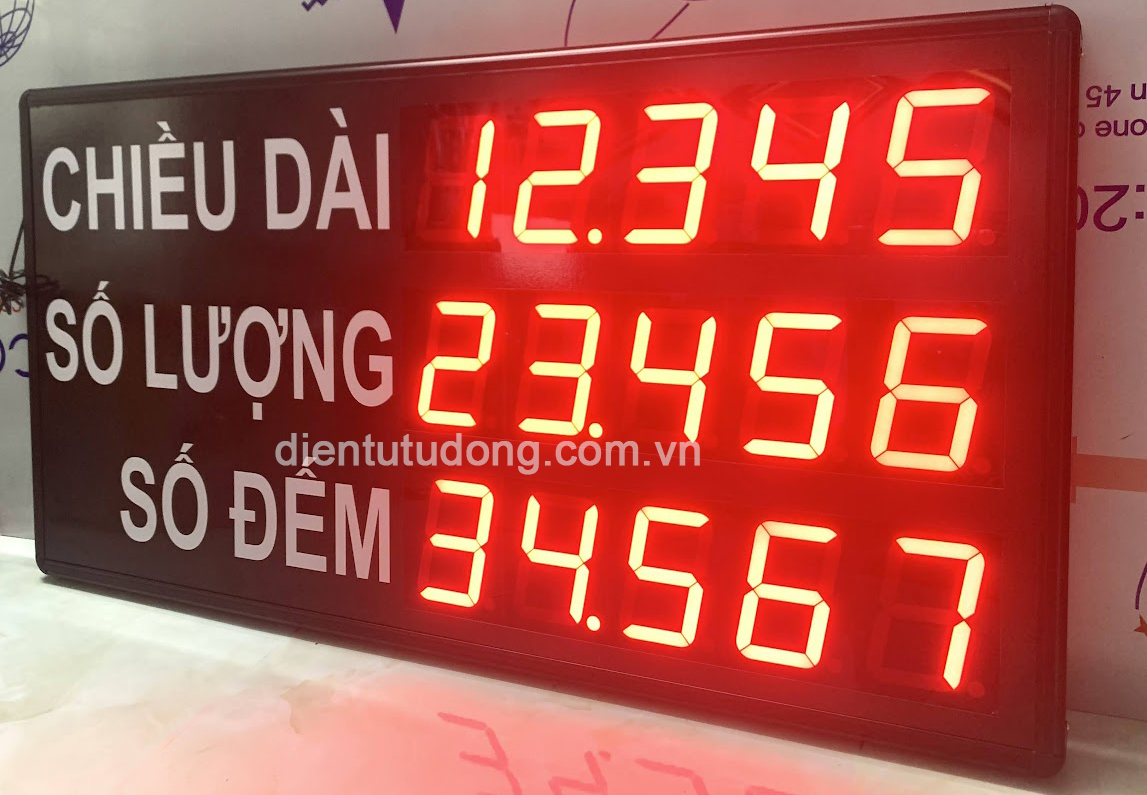 Bảng led hiển thị số đếm số lượng đo chiều dài