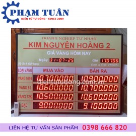 Bảng giá vàng 1070 x 810mm