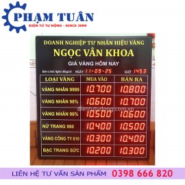 Bảng giá vàng điện tử 1000 x 1100mm