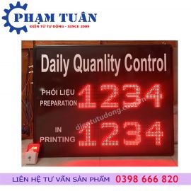 BẢNG LED KIỂM SOÁT CHẤT LƯỢNG HẰNG NGÀY