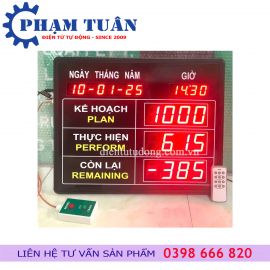 Bảng led năng suất 550 x 445mm ngày, tháng, năm, giờ