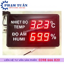 Bảng LED hiển thị nhiệt độ độ ẩm 400mm x 250mm