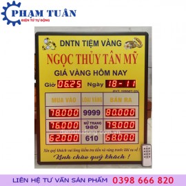 BẢNG GIÁ Ở TIỆM VÀNG 570mm x 680mm
