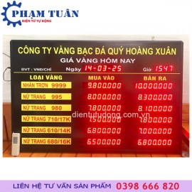  BẢNG GIÁ VÀNG BẠC 1060mm x 695mm