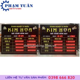 BẢNG GIÁ VÀNG HÔM NAY 1000mm x 800mm