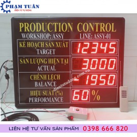 Bảng điện tử năng suất- Hiển thị  sản lượng máy lọc nước- đơn hàng của chị  Hương Nguyễn tại Hà Nội