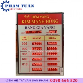 BẢNG GIÁ TIỆM VÀNG 692mm x 940mm