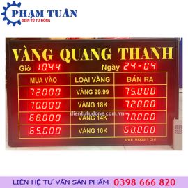 BẢNG TỶ GIÁ VÀNG 800x500mm