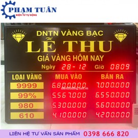 BẢNG GIÁ VÀNG (800x600mm)- đơn hàng anh Văn Lễ tại Quảng Ngãi. 