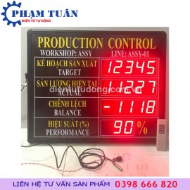 Bảng theo dõi sản lượng sản xuất (510x620mm)- Đếm số lần dập-đơn hàng MS Ninh tại Vĩnh Phúc