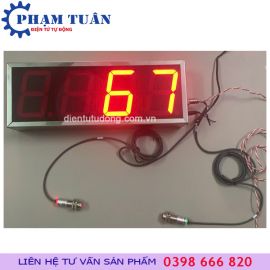 BỘ ĐẾM SẢN LƯỢNG 4 SỐ LỚN - 2 MẶT / CẢM BIẾN QUANG DÙNG NGOÀI TRỜI