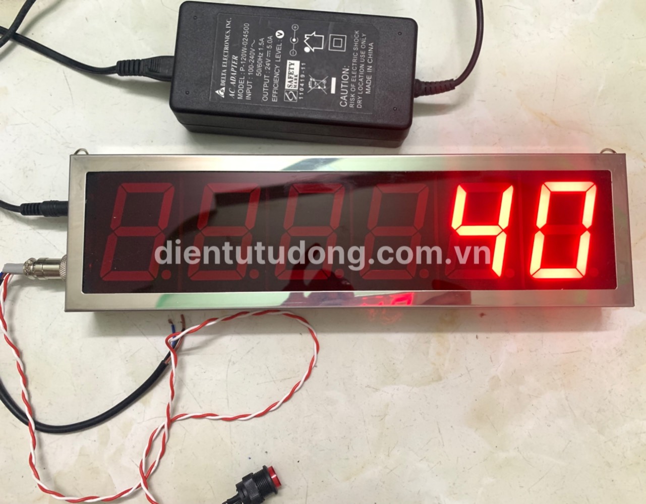 Bộ đếm sản phẩm 6 số input 24V tại Bình Dương