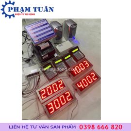 HỆ THỐNG XẾP HÀNG TỰ ĐỘNG CHO CÔNG AN- 4 QUẦY 4 DỊCH VỤ