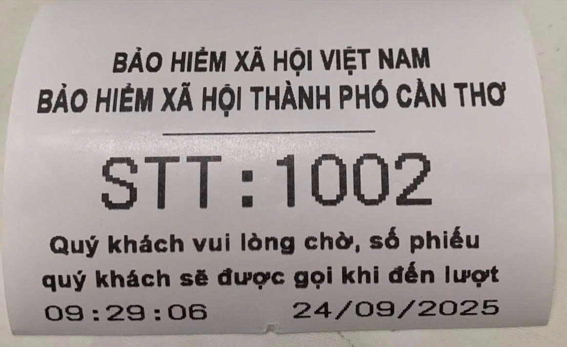 Mẫu phiếu in số thứ tự