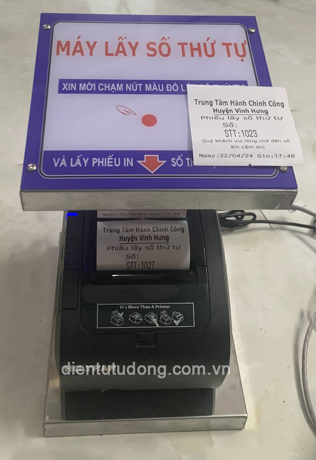 Máy lấy số thứ tự trung tâm hành chính công