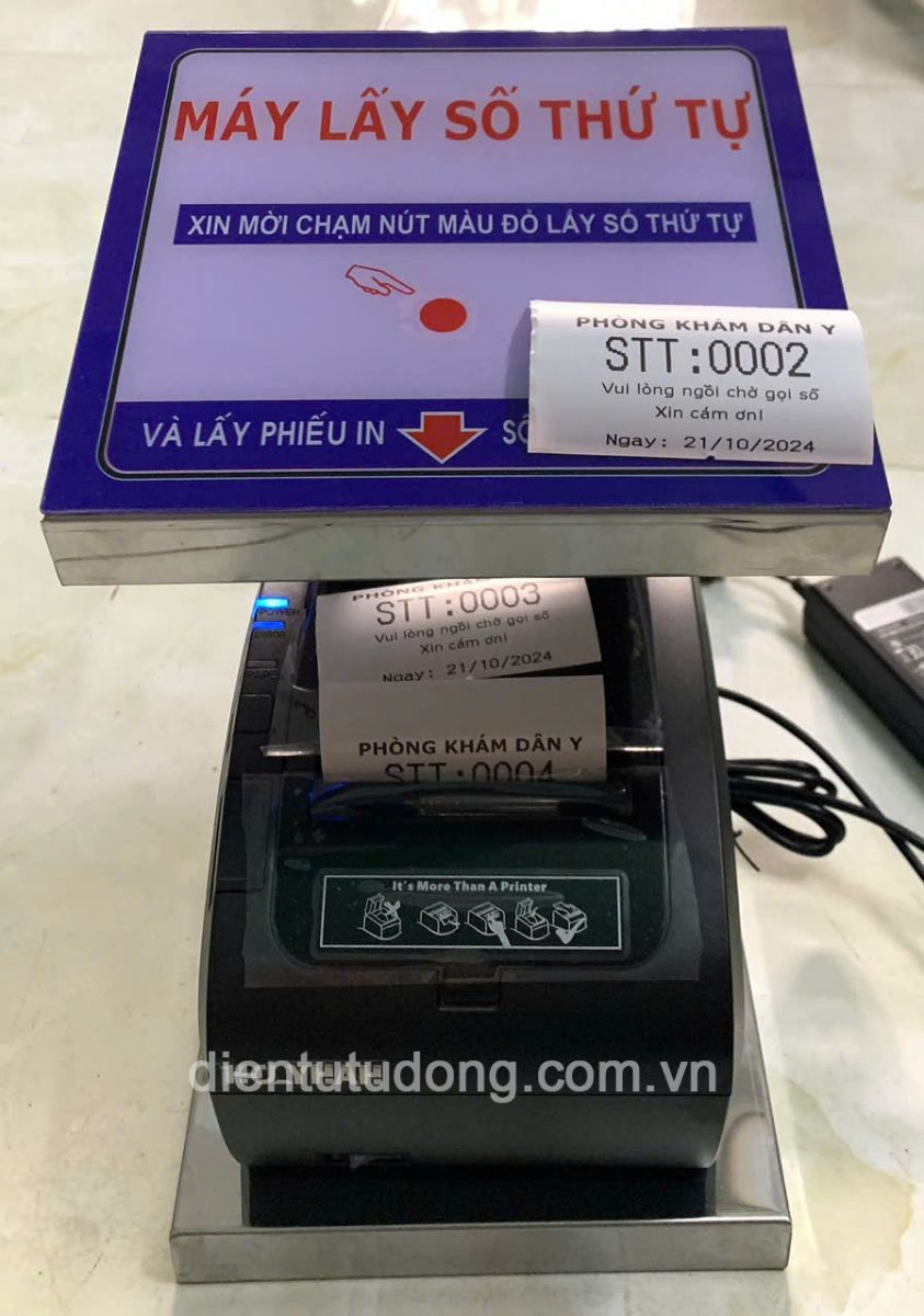 Máy in số thứ tự cho phòng khám tại Đồng Nai