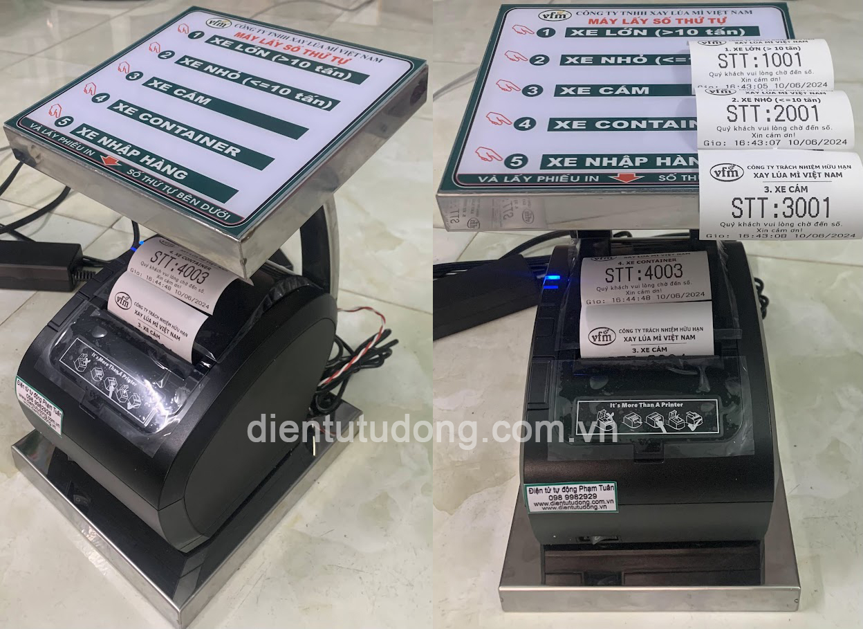  Máy lấy số thứ tự 5 nút dịch vụ